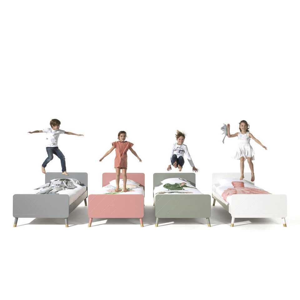 Bed Billy 90x200 - Grijs 8 Bed Billy 90x200 - Grijs - Afbeelding 8