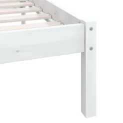 VidaXL - Bed Frame Met Hoofdeinde - Wit - Massief Grenenhout - 160x200 Cm -VIDAXL Winkel e29894ce5694475b9c81a6abc904e620