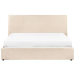 LAVAUR - Bed Met Opbergruimte - Beige - 160 X 200 Cm - Bouclé -VIDAXL Winkel e7aee80f288349a2bc0205c78a439fb0