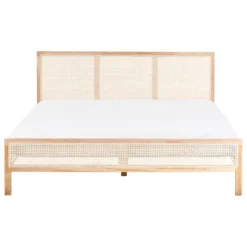 SALERNAS - Tweepersoonsbed - Lichtbruin - 180 X 200 Cm - Dennenhout -VIDAXL Winkel f19d18d757fe4b32a1674f3e0ae88abf