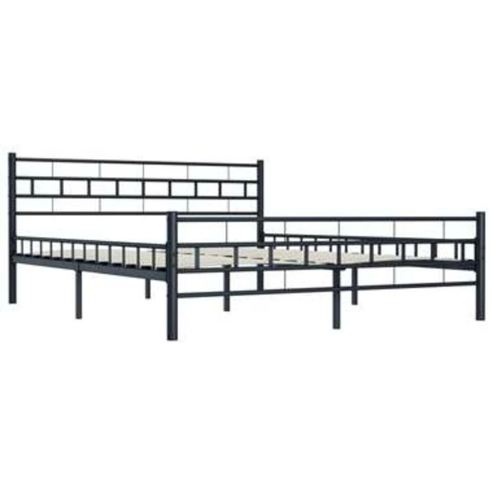 VidaXL - Bed Frame Met Hoofdeinde - Zwart - Staal - 140x200 Cm 6 VidaXL - Bed Frame Met Hoofdeinde - Zwart - Staal - 140x200 Cm - Afbeelding 6