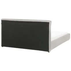 BAJONNA - Tweepersoonsbed - Lichtgrijs - 160 X 200 Cm - Stof -VIDAXL Winkel fbab1c61c8ad4b9787f3b5fce45f643b