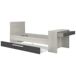 Bed Shipley 90x200 Met Bureau En Bedlade - Grenen/ Wit -VIDAXL Winkel fded8903b7b041f486a4226b987dbba2